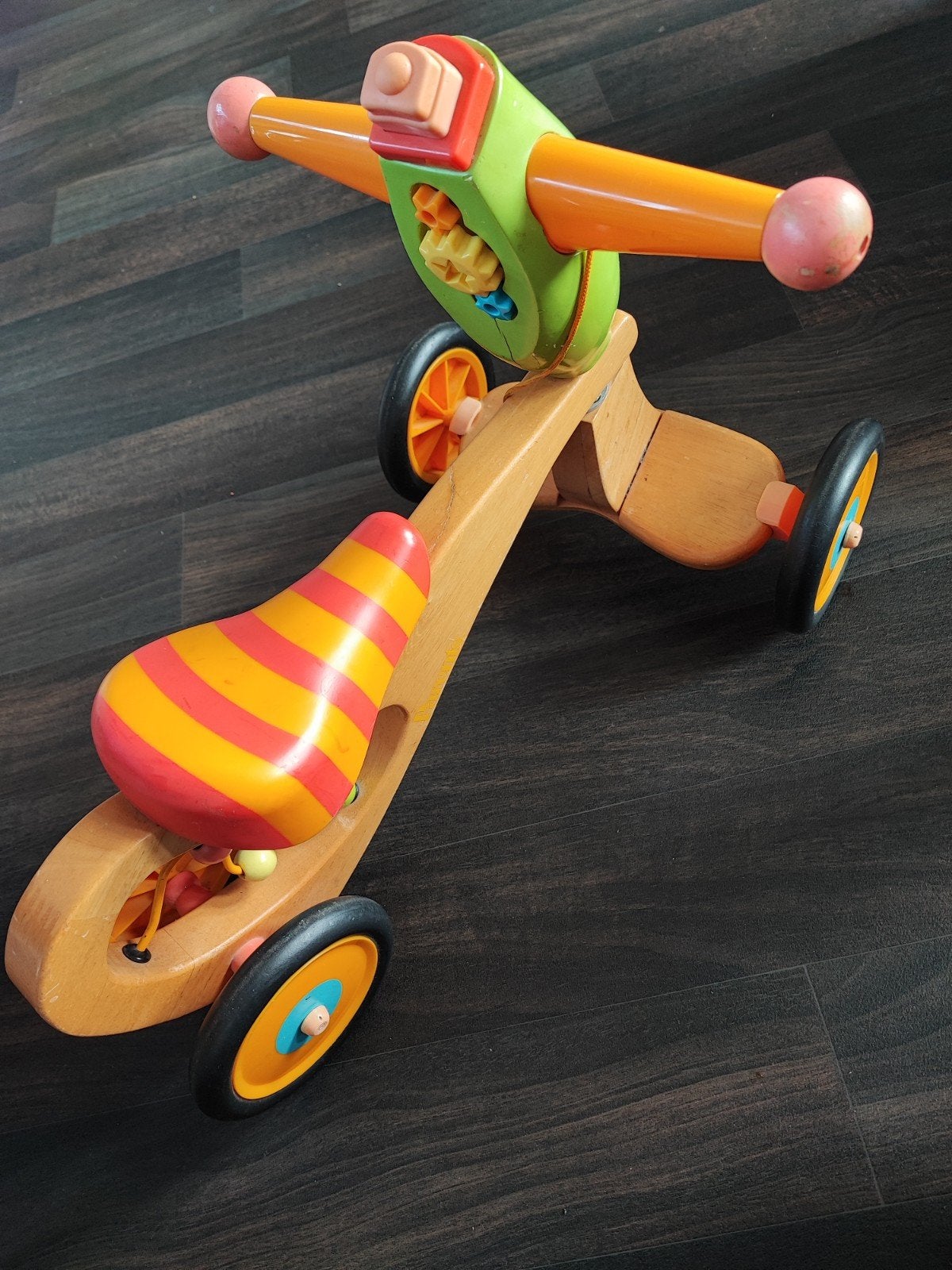 Unieke houten loopfiets, Ophalen, Gebruikt, Loopfiets