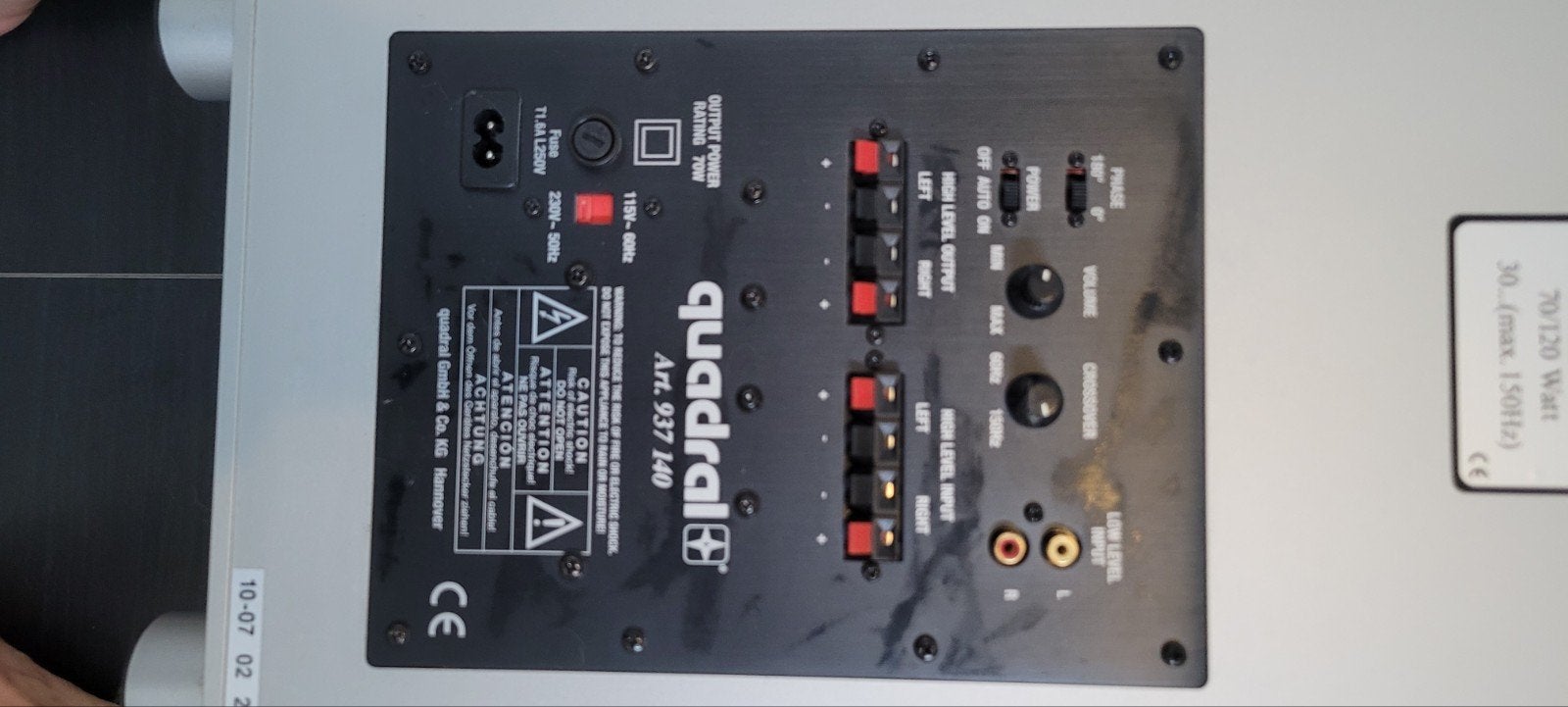 Foto 7 van Quadral SUB 48DV aktiv Subwoofer - Krachtige Bass