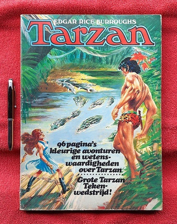 Groot Tarzan Boek. 1975. Classics. 1e druk. Prachtige staat!, Boeken, Joe Kubert, Verzenden, Europa, Gelezen