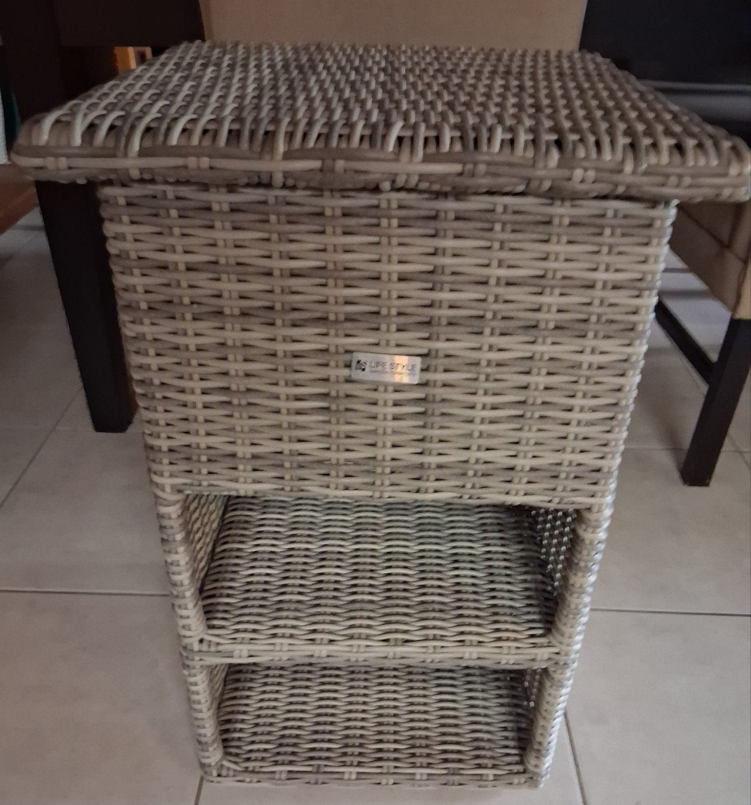Wicker Wijn- of Drankkoeler met Opbergruimte, Ophalen, Zo goed als nieuw