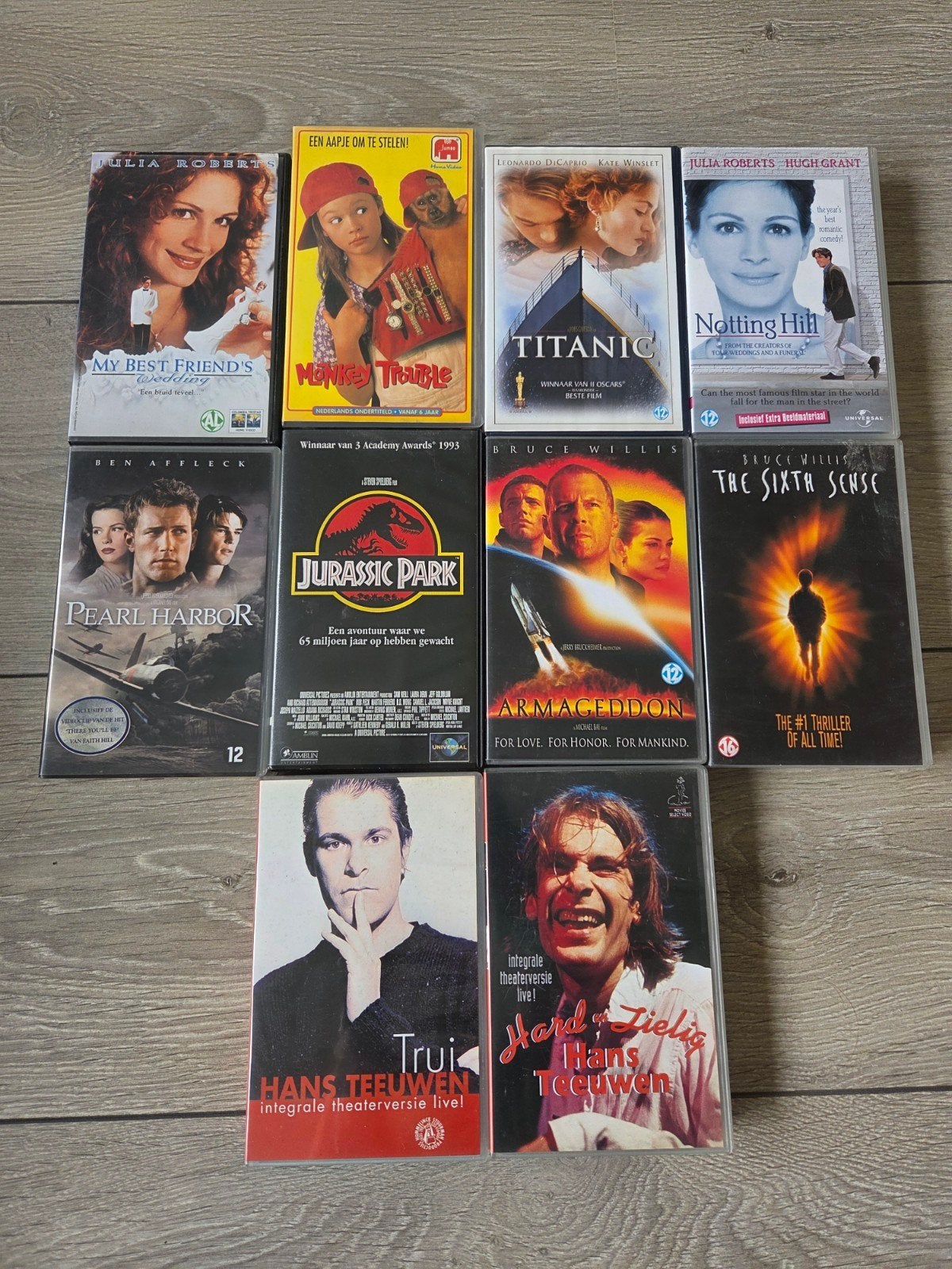 VHS Collectie: Films & Cabaret (10 stuks), Cd's en Dvd's, VHS | Film, Gebruikt, Vanaf 16 jaar, Overige genres, Ophalen of Verzenden