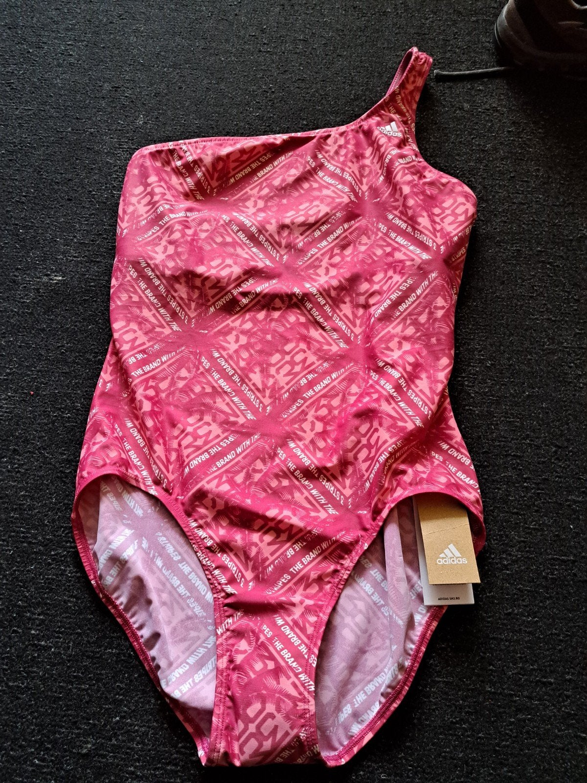 super mooie Adidas badpak one shoulder maat 44, Kleding | Dames, Ophalen of Verzenden, Zo goed als nieuw, Overige kleuren, Badpak