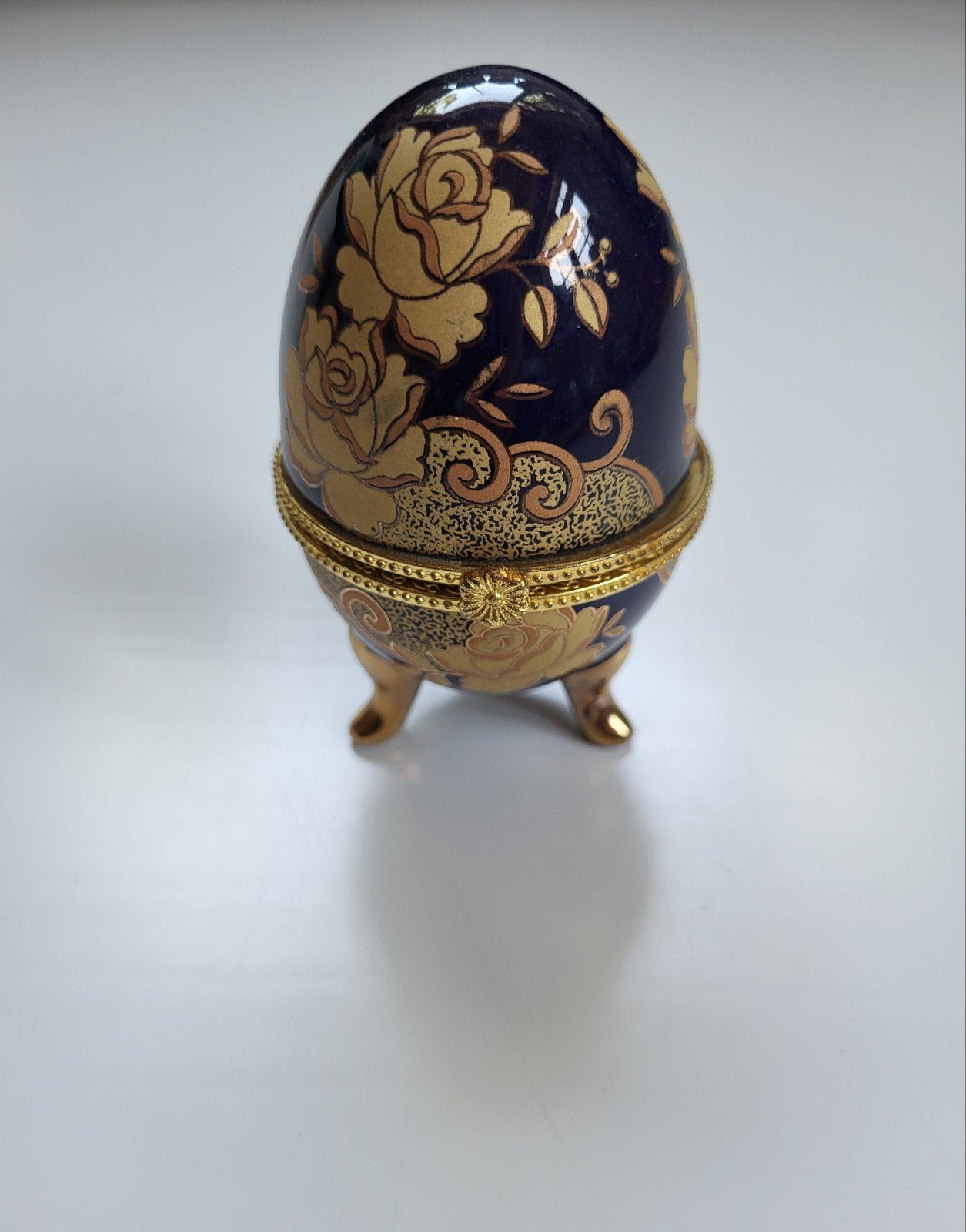 Imperial Treasures porseleinen eivormig sieradendoosje, Ophalen of Verzenden