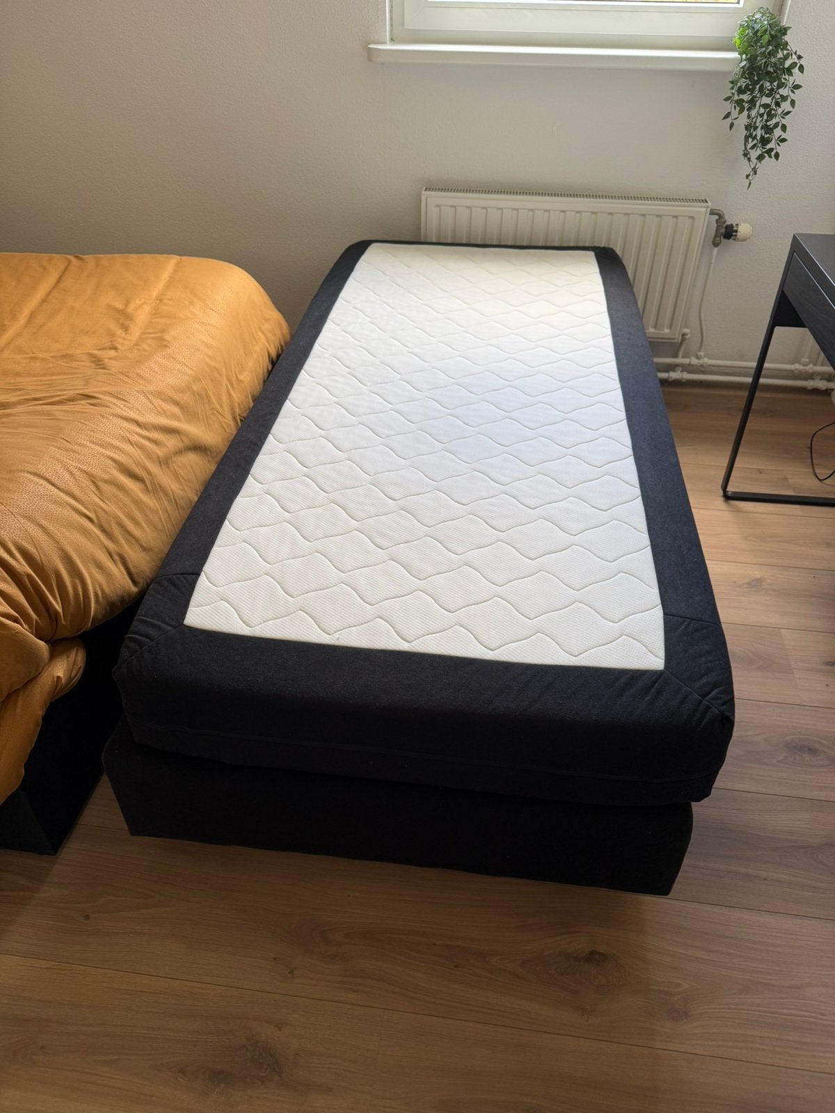Eenpersoons boxspring, Ophalen, Gebruikt, 90 cm, Eenpersoons