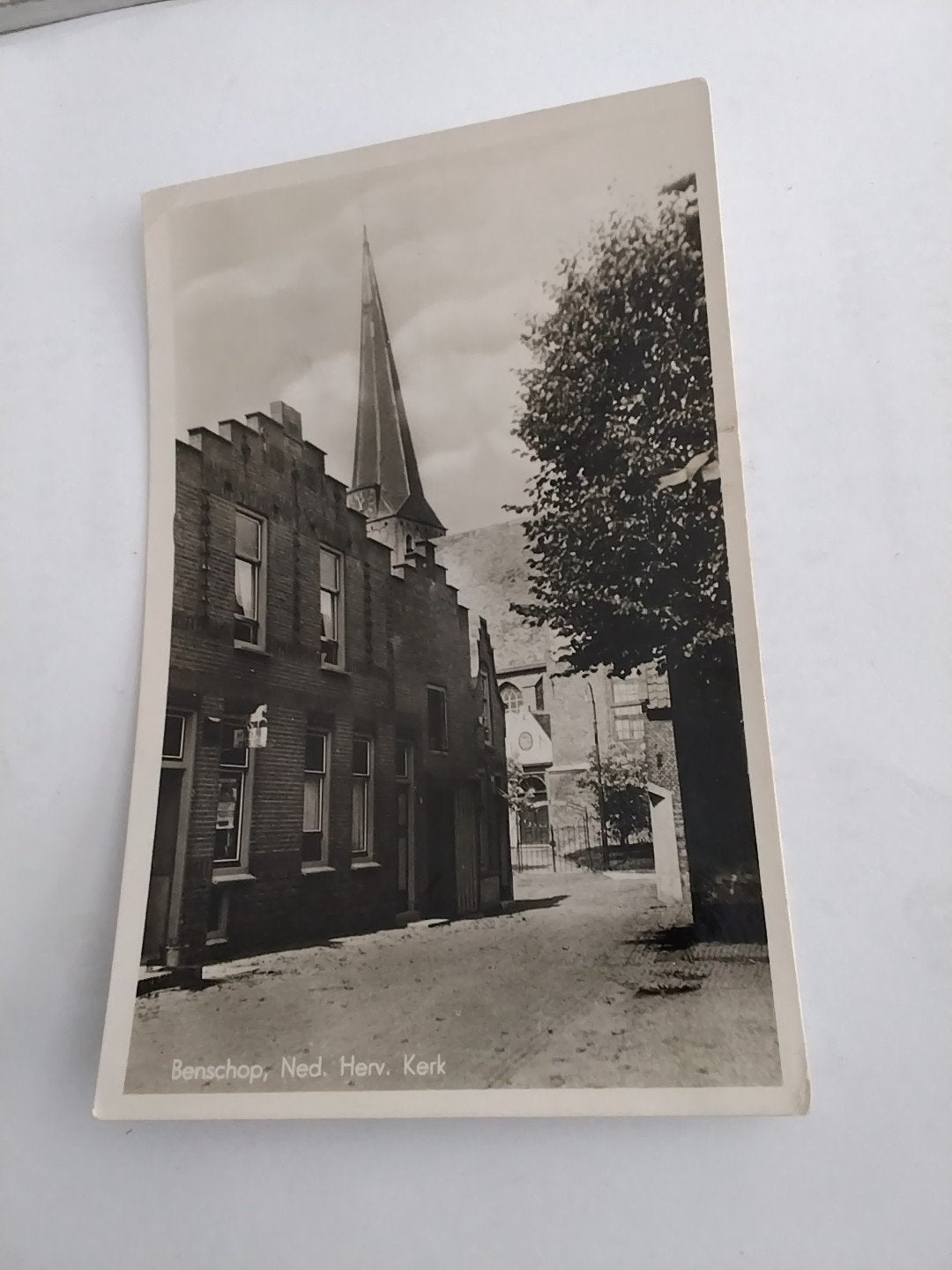 Oude Ansichtkaart Benschop, Ned. Herv. Kerk, Verzamelen, Ansichtkaarten | Nederland, Ophalen of Verzenden, Voor 1920, Ongelopen