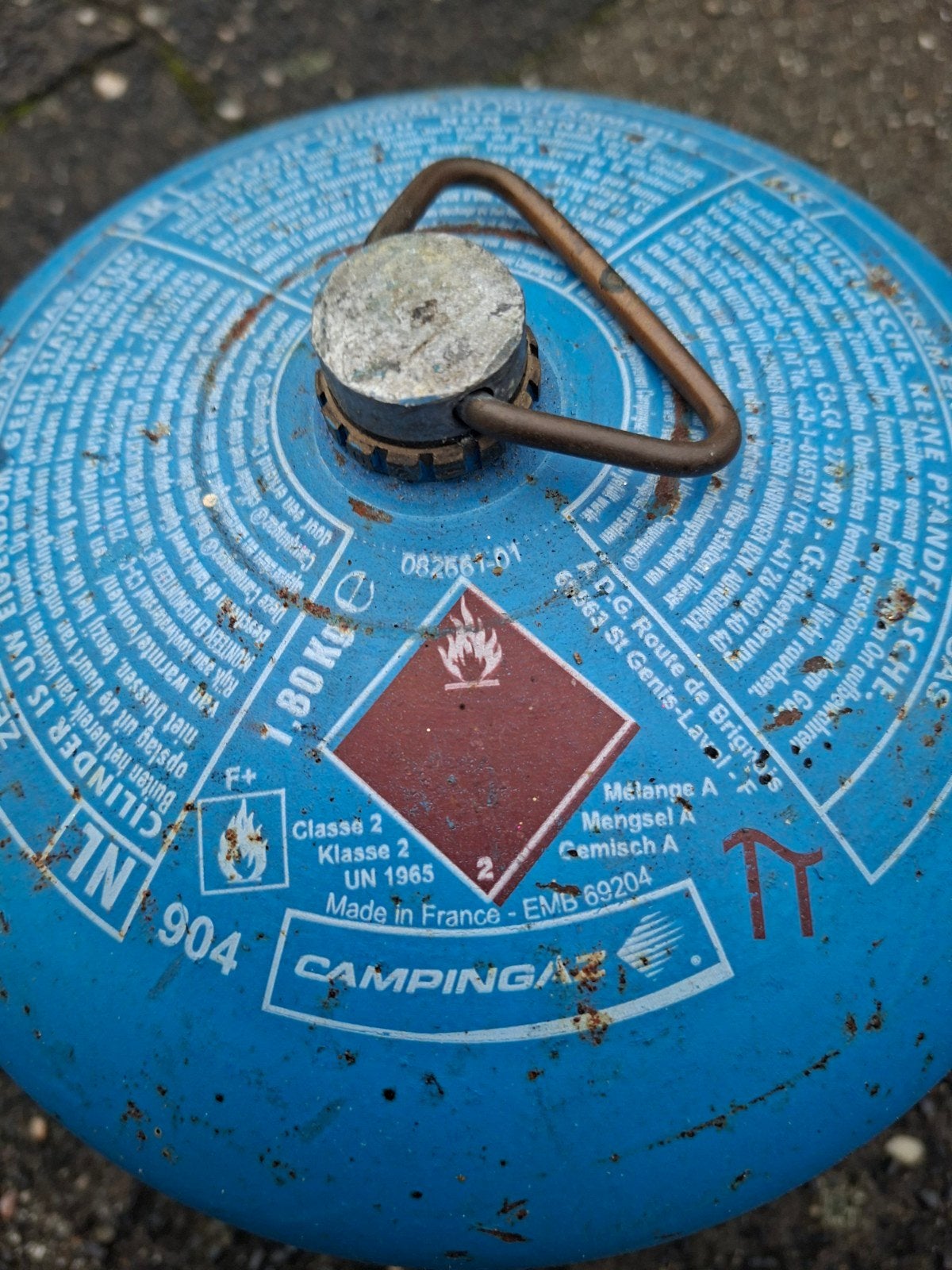 Campinggaz 904, Ophalen, Gebruikt