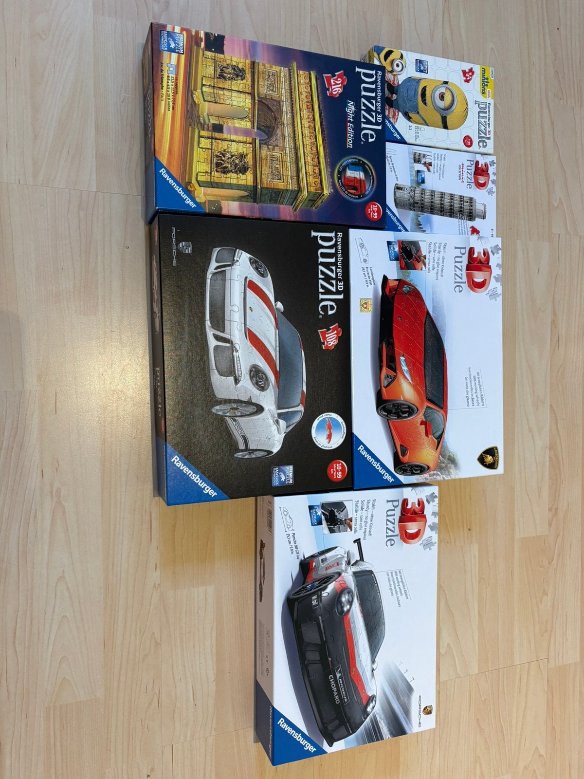 Diverse 3D puzzels van ravensburger, Ophalen, Meer dan 50 stukjes, Gebruikt, 6 jaar of ouder