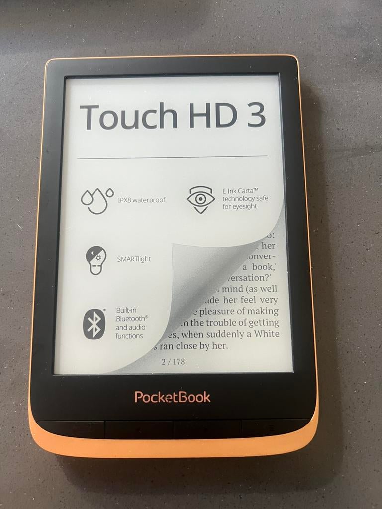 Pocketbook hd3 ereader, Computers en Software, E-readers, Gebruikt, 6 inch of minder, 16 GB of meer, Bluetooth, Ophalen of Verzenden