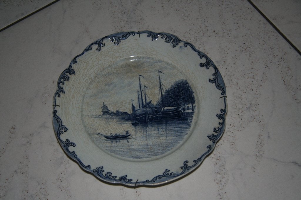 Delfts blauw bord - 20 cm, Ophalen