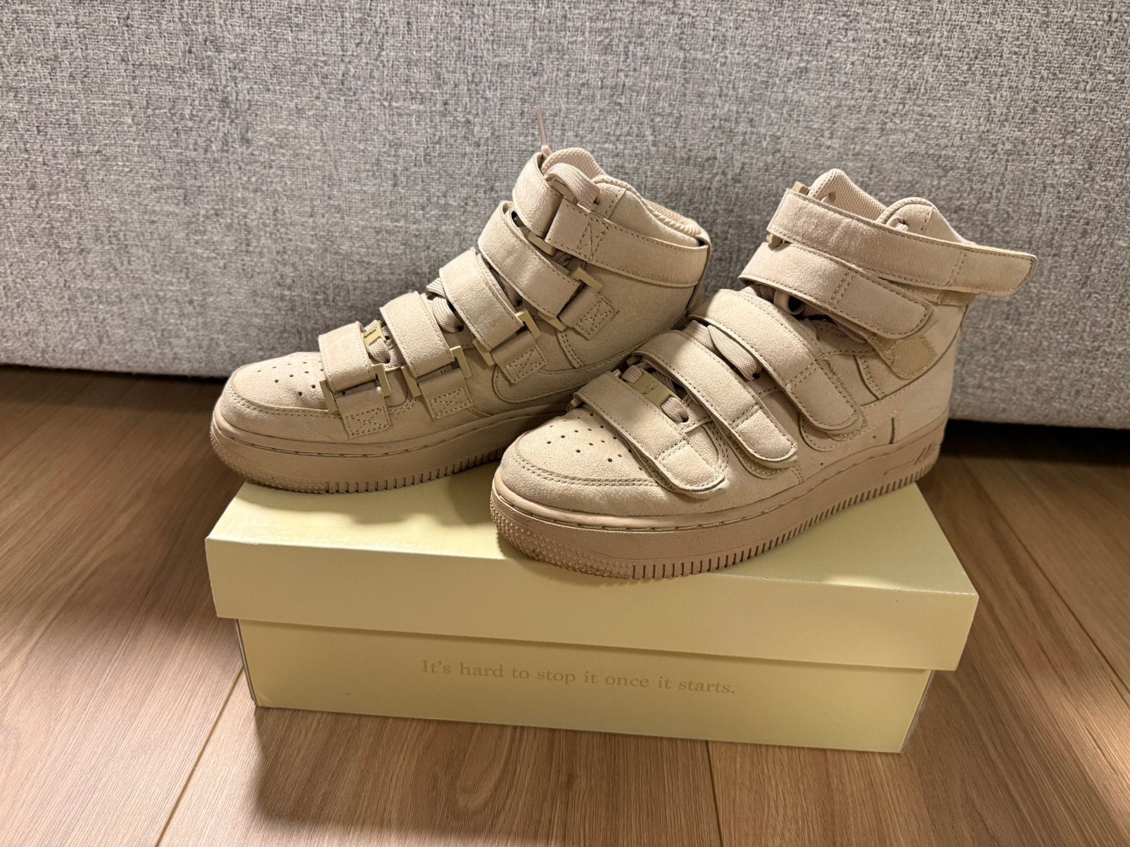 Nike Air Force 1 High, Ophalen of Verzenden, Zo goed als nieuw, Wit, Sneakers of Gympen