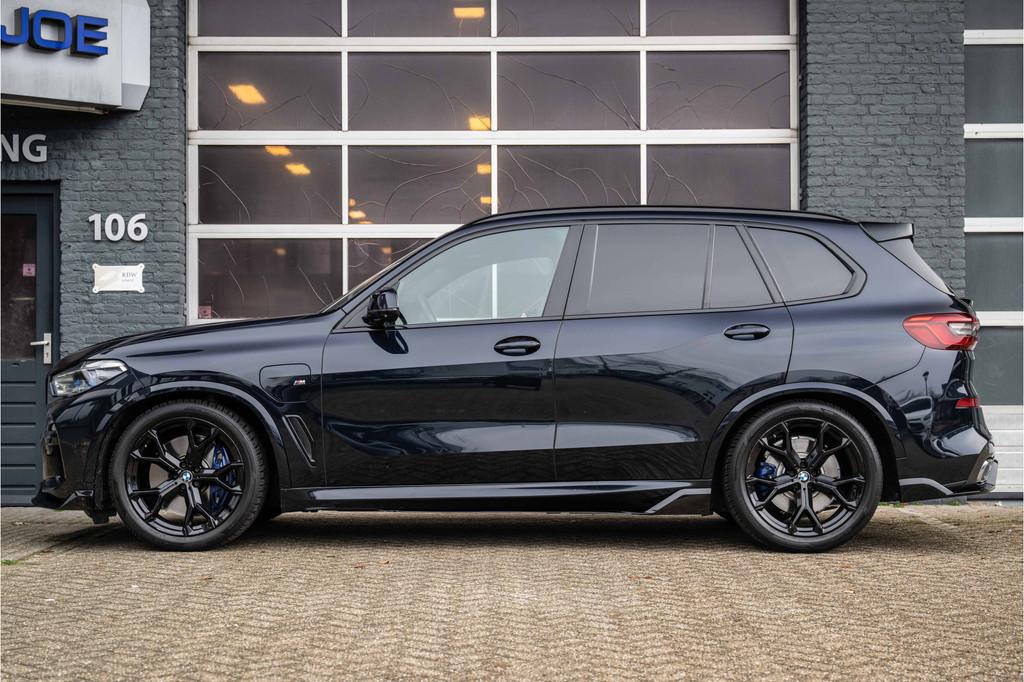 BMW X5 xDrive45e M Sport, 4 wiel Besturing, Pano, Acc, Stoel, Automaat, Gebruikt, 394 pk, Zwart