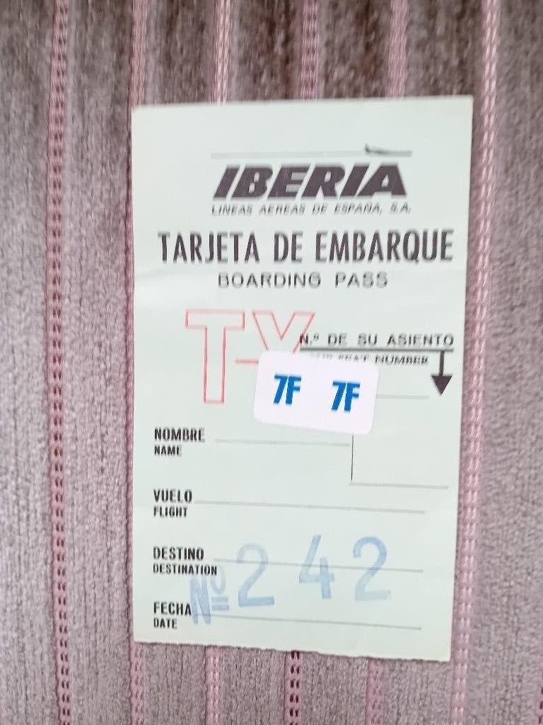 Boarding Pass IBERIA, Ophalen of Verzenden, Gebruikt, Overige typen