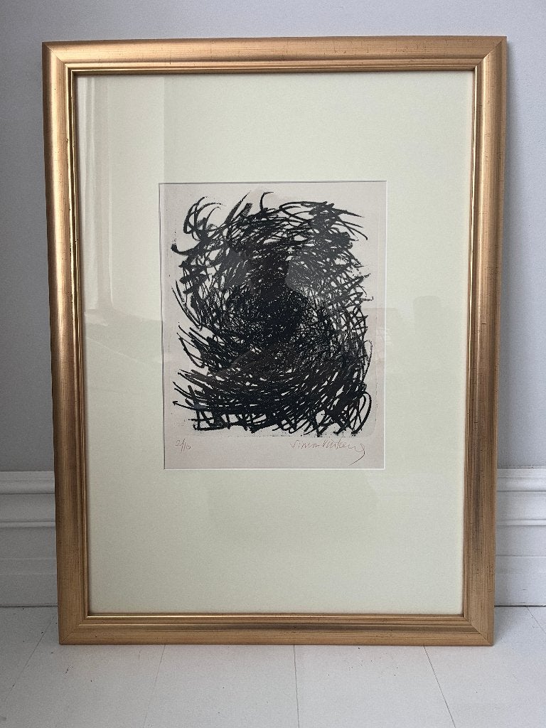Simon Vinkenoog bijzonder kunstwerk in lijst, Antiek en Kunst, Ophalen