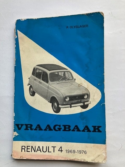 Vraagbaak Renault 4 (1969-1976) - Onderhoudshandboek, Ophalen of Verzenden