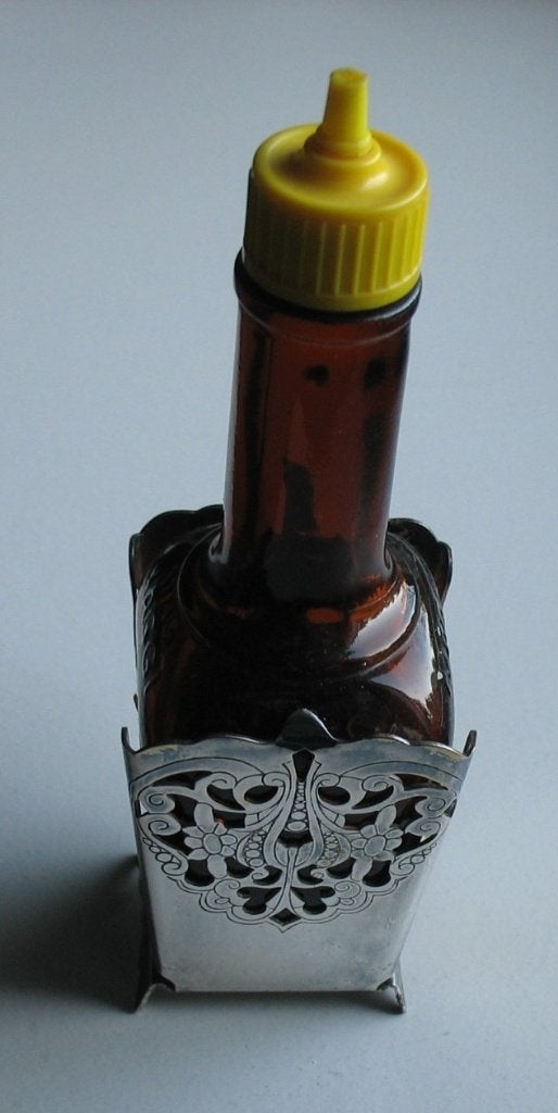 Verzilverde Maggi fleshouder, Ophalen of Verzenden