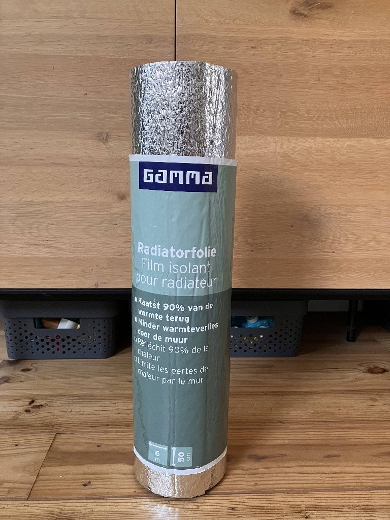 GAMMA radiatorfolie 600x50cm 3m², Doe-het-zelf en Verbouw, Isolatie en Afdichting, Overige materialen, Nieuw, Minder dan 5 m²