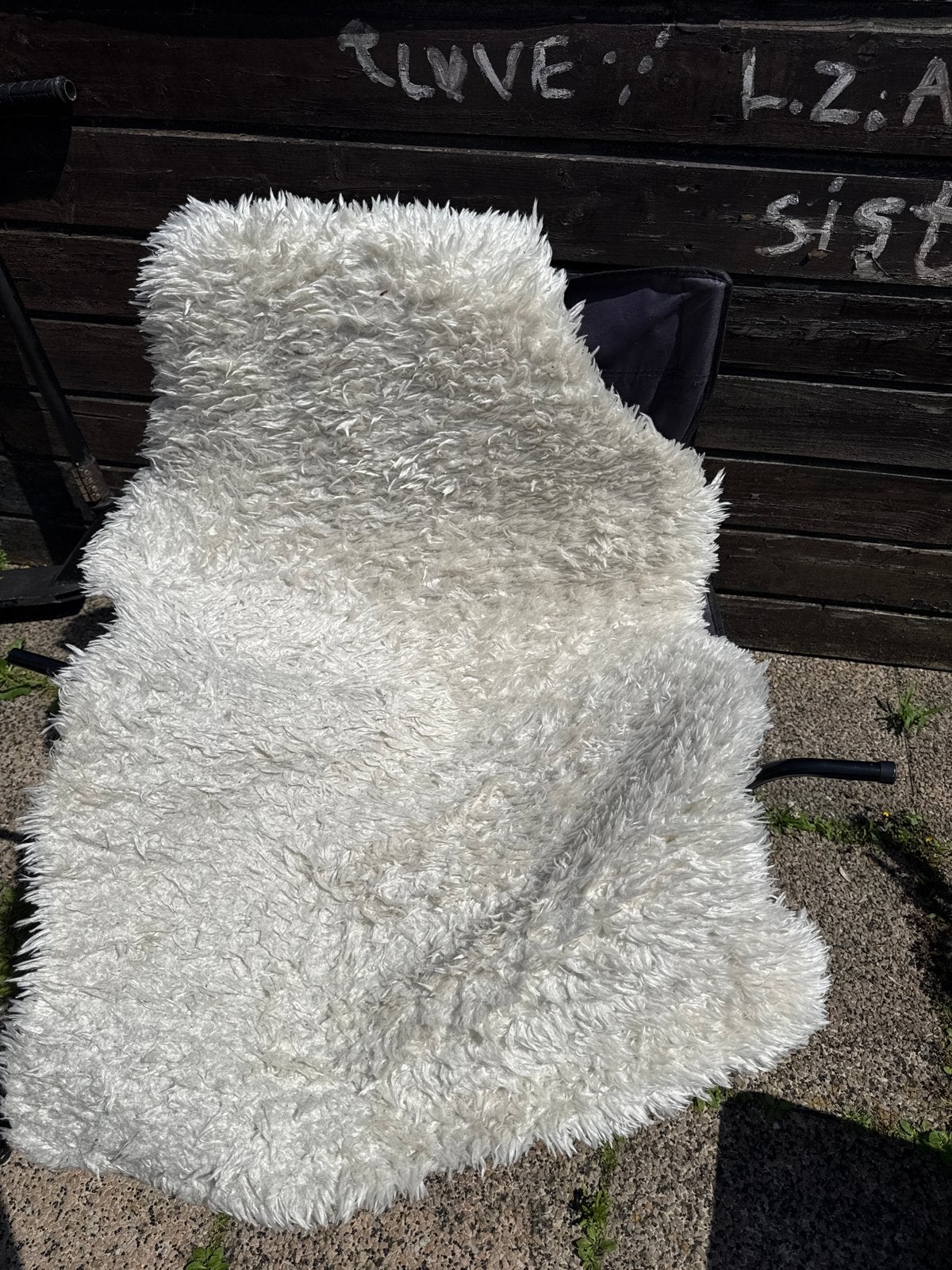 Wit tapijt - Zacht en comfortabel, Gebruikt, 100 tot 150 cm, Wit, Overige vormen