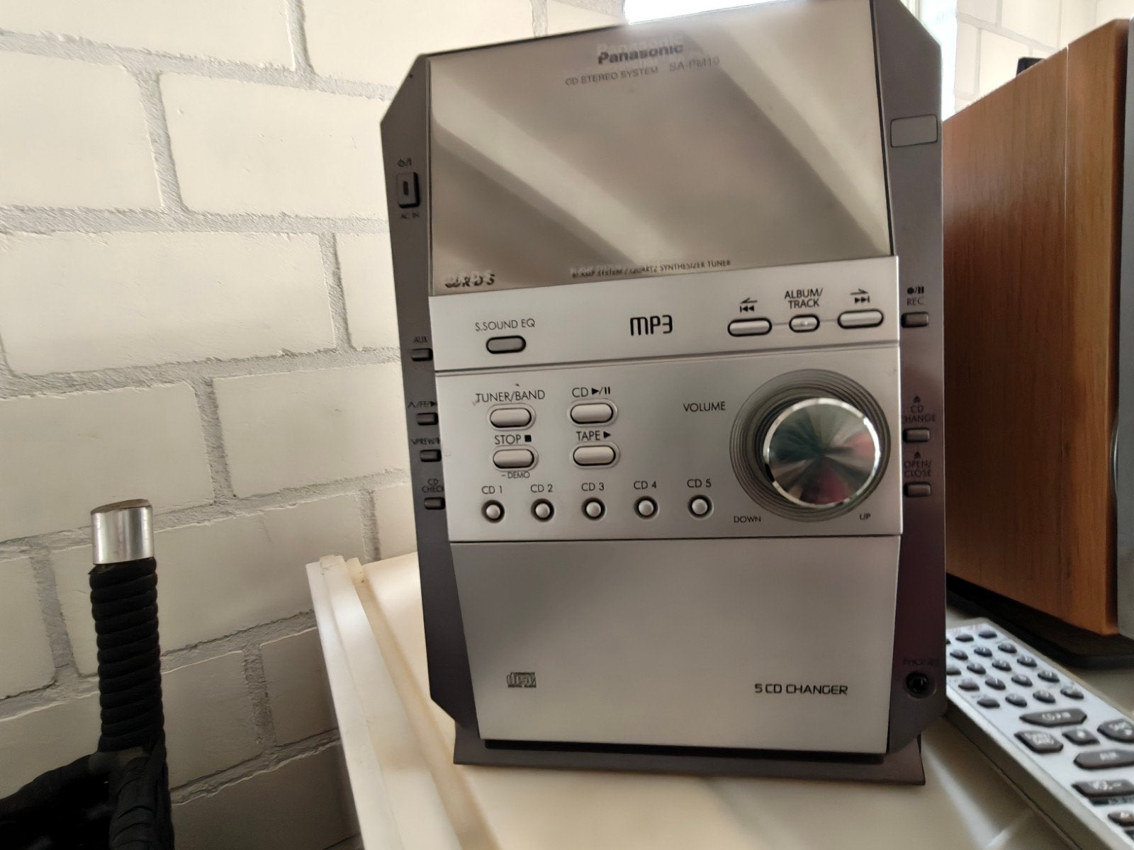 Panasonic SA-PM15 Microset met 5 CD-wisselaar en MP3, Ophalen