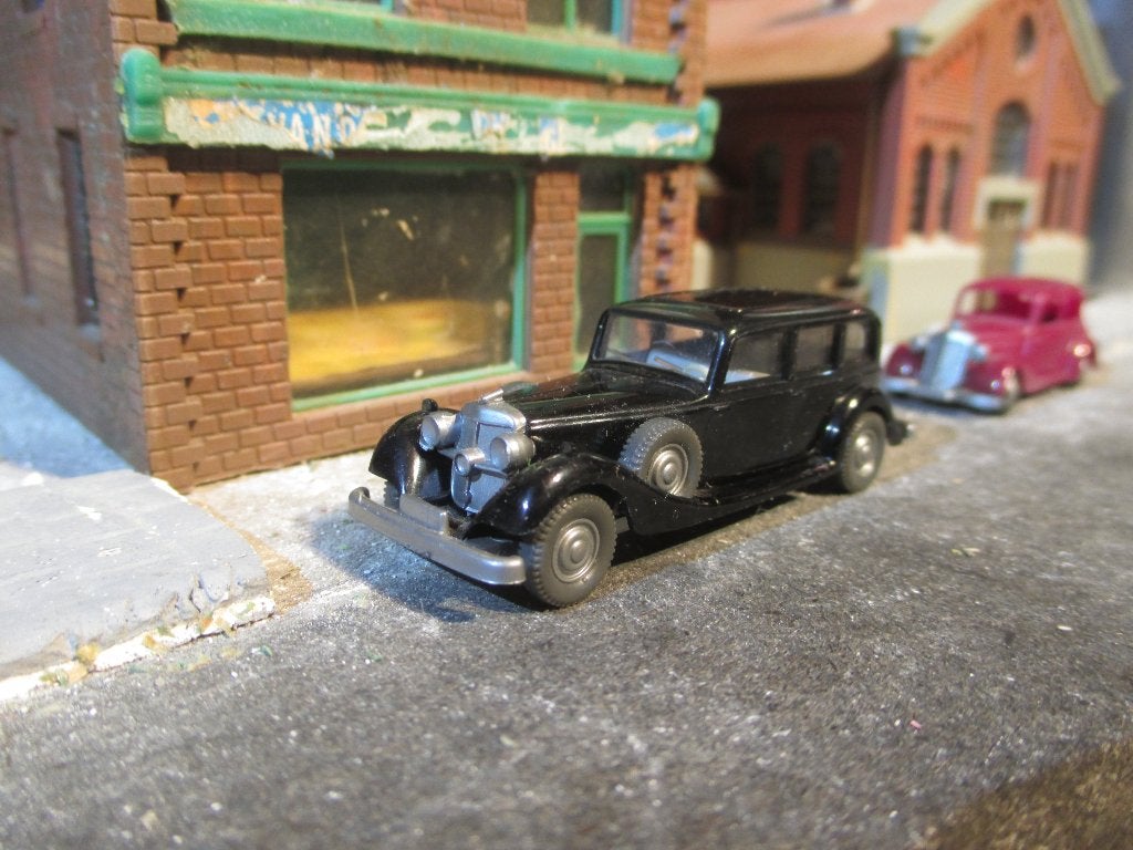 1935/1938 Horch 850 - Wiking zwart met grijs interieur, Ophalen of Verzenden, Gebruikt, Auto, Wiking