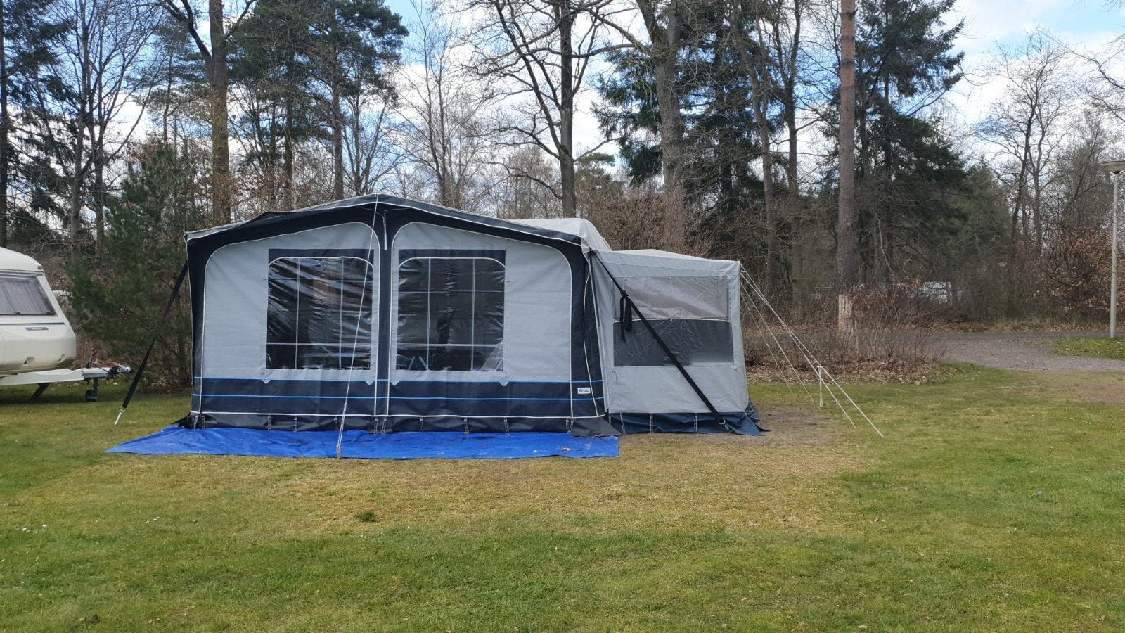hypercamp voortent omloop maat 10  (875/900cm), Caravans en Kamperen, Ophalen, Gebruikt, PVC