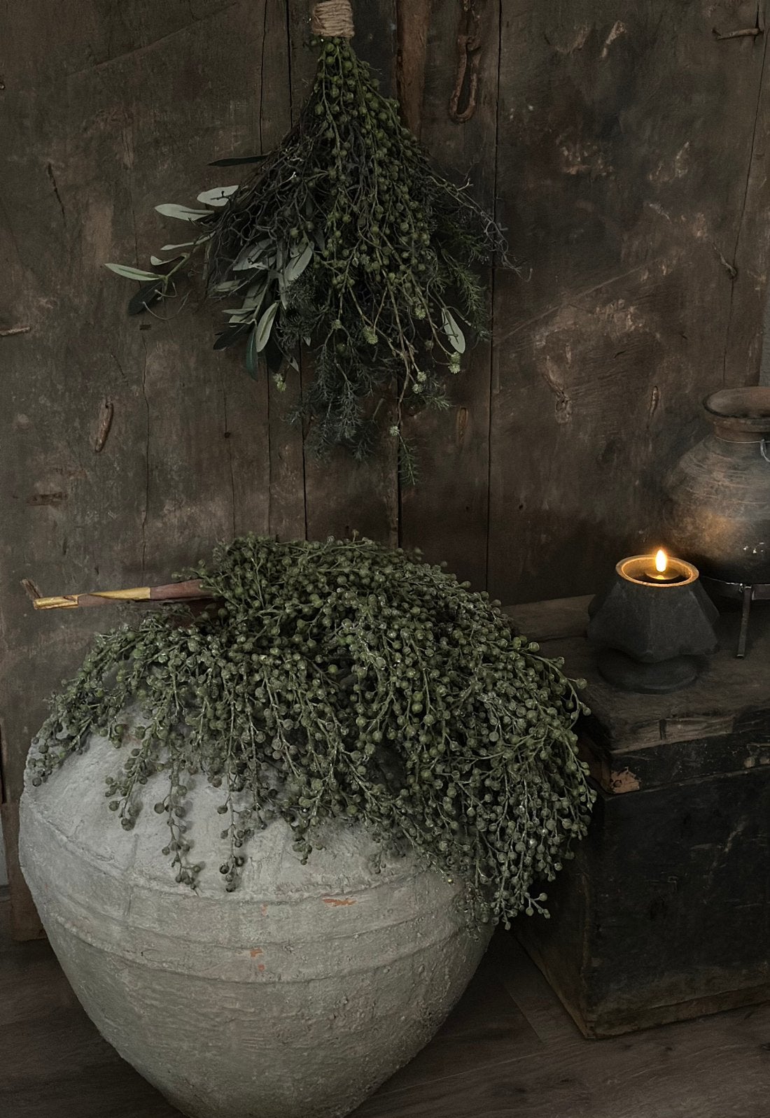 Grote oude stenen waterpot - kruik, Ophalen of Verzenden