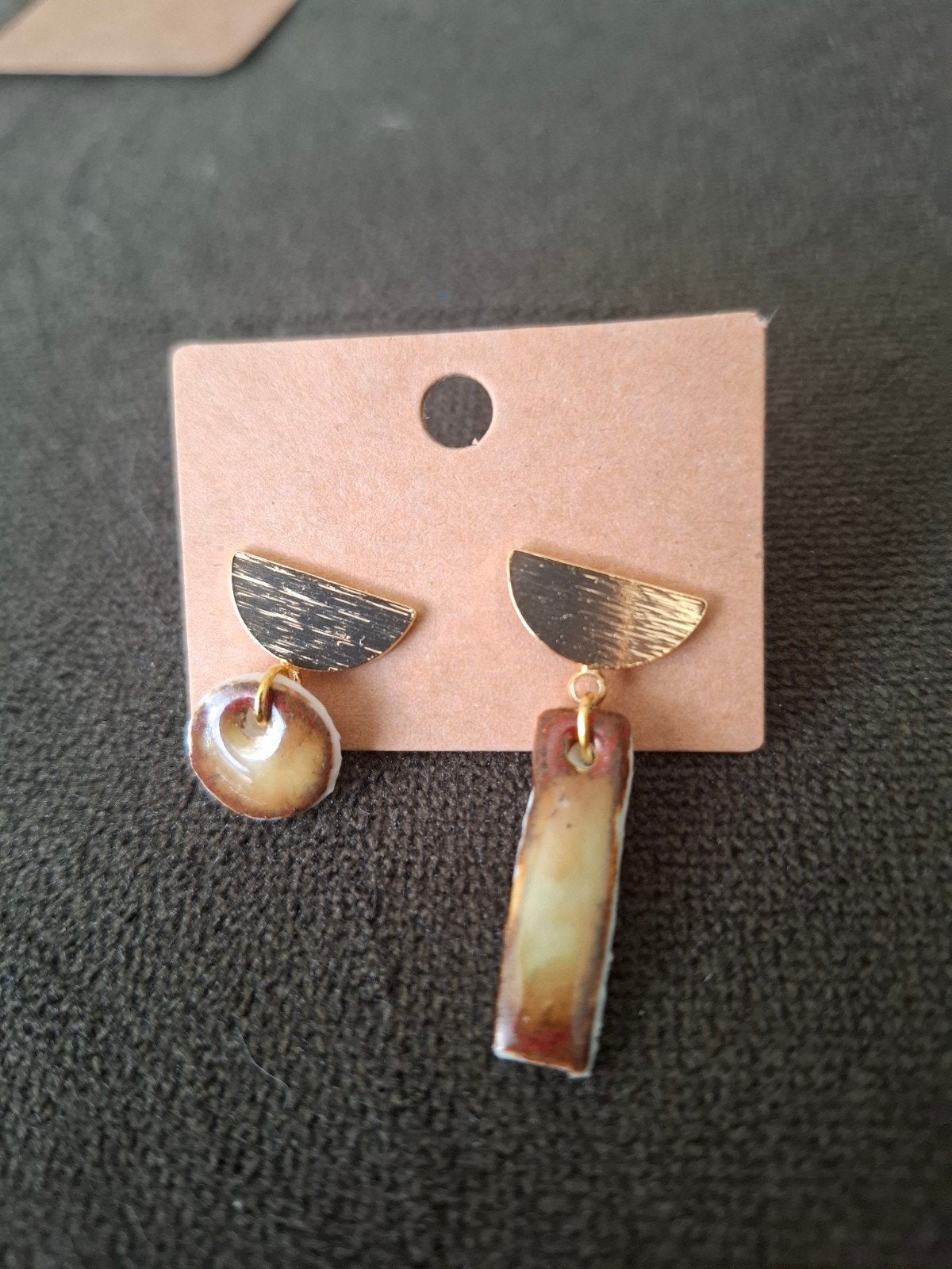 Handgemaakte porseleinen oorbellen - diverse stijlen, Sieraden, Tassen en Uiterlijk, Oorbellen, Overige materialen, Overige kleuren