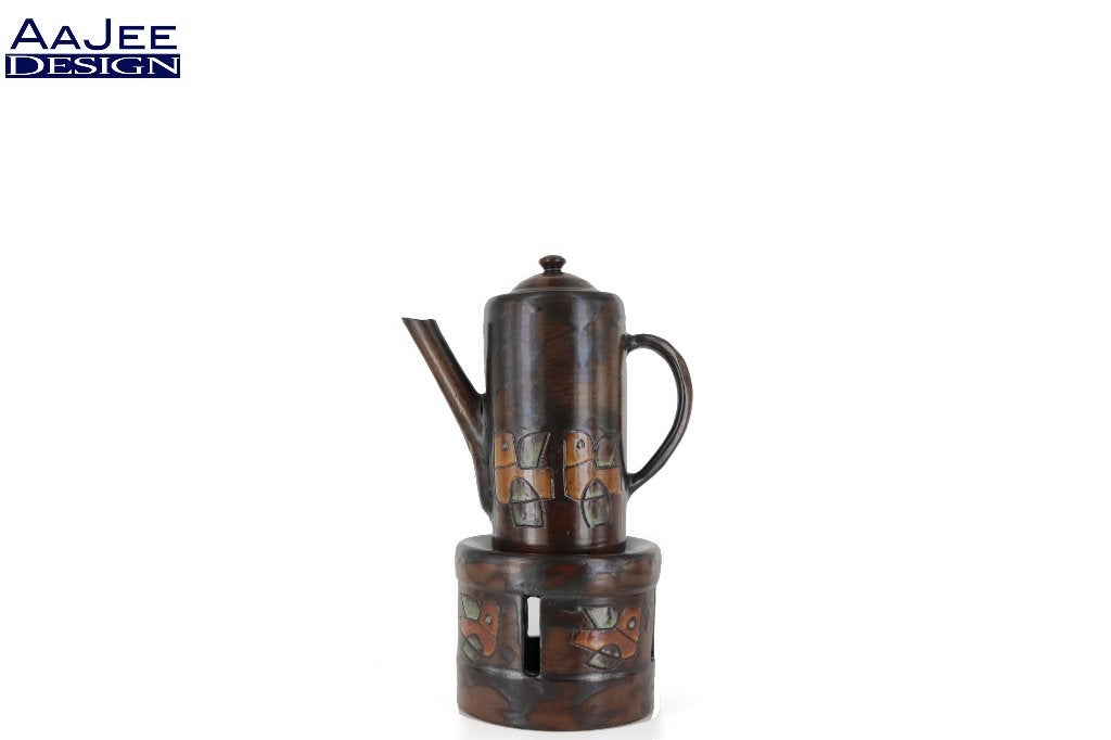 Henk Potters Rechaud met koffiepot – Nederland – 20e Eeuw, Antiek en Kunst, Ophalen of Verzenden
