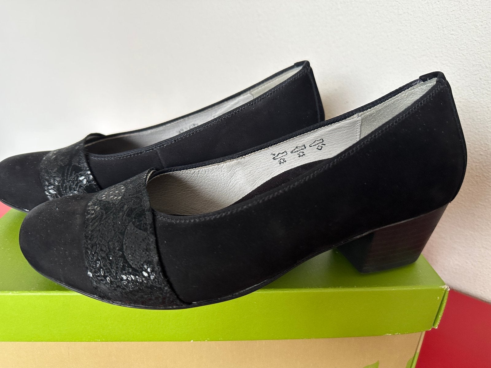 WALDLAUFER zwarte nubuck schoenen, pumps, maat 38, NIEUW, Pumps, Verzenden, Zwart, Nieuw