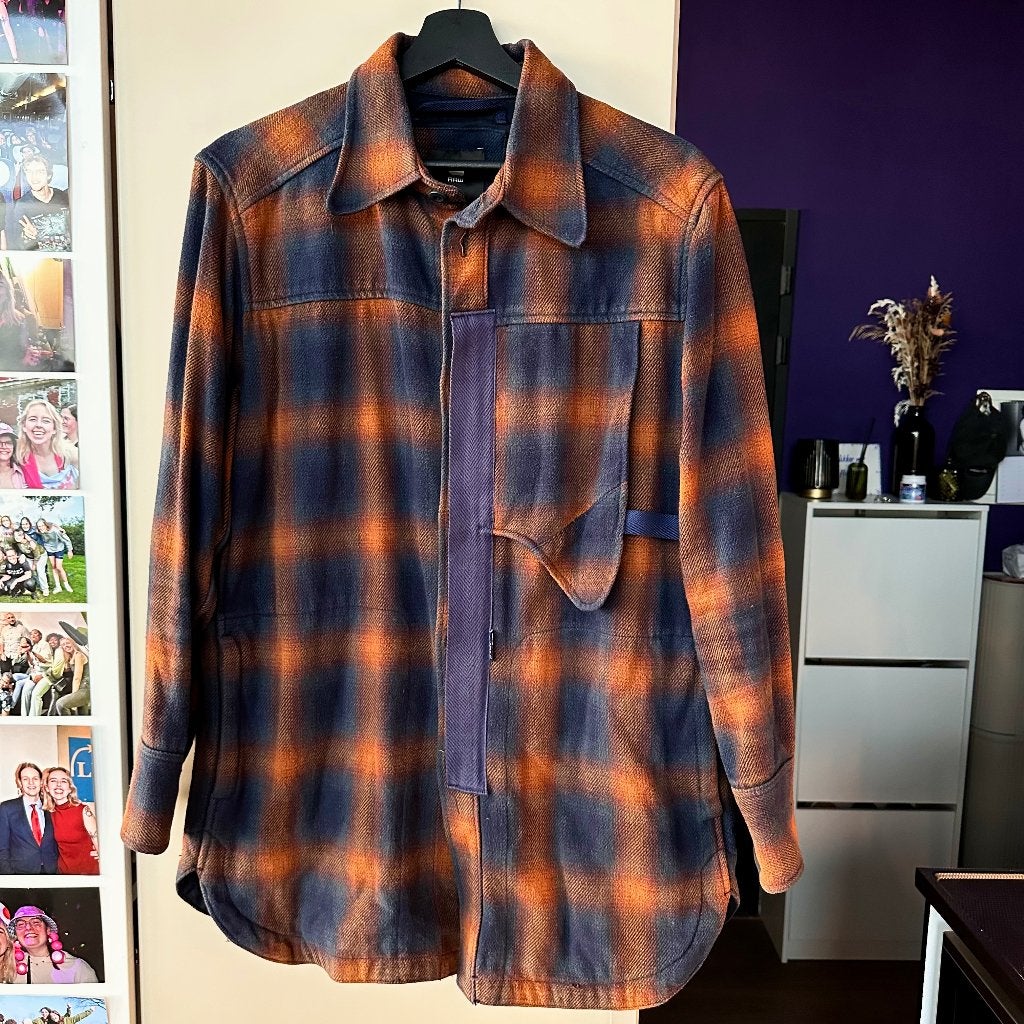 G-Star Naval Collar Loose Jacket Overshirt Flannel Jas XS, Kleding | Dames, Bruin, Ophalen of Verzenden, G-STAR RAW, Maat 34 (XS) of kleiner