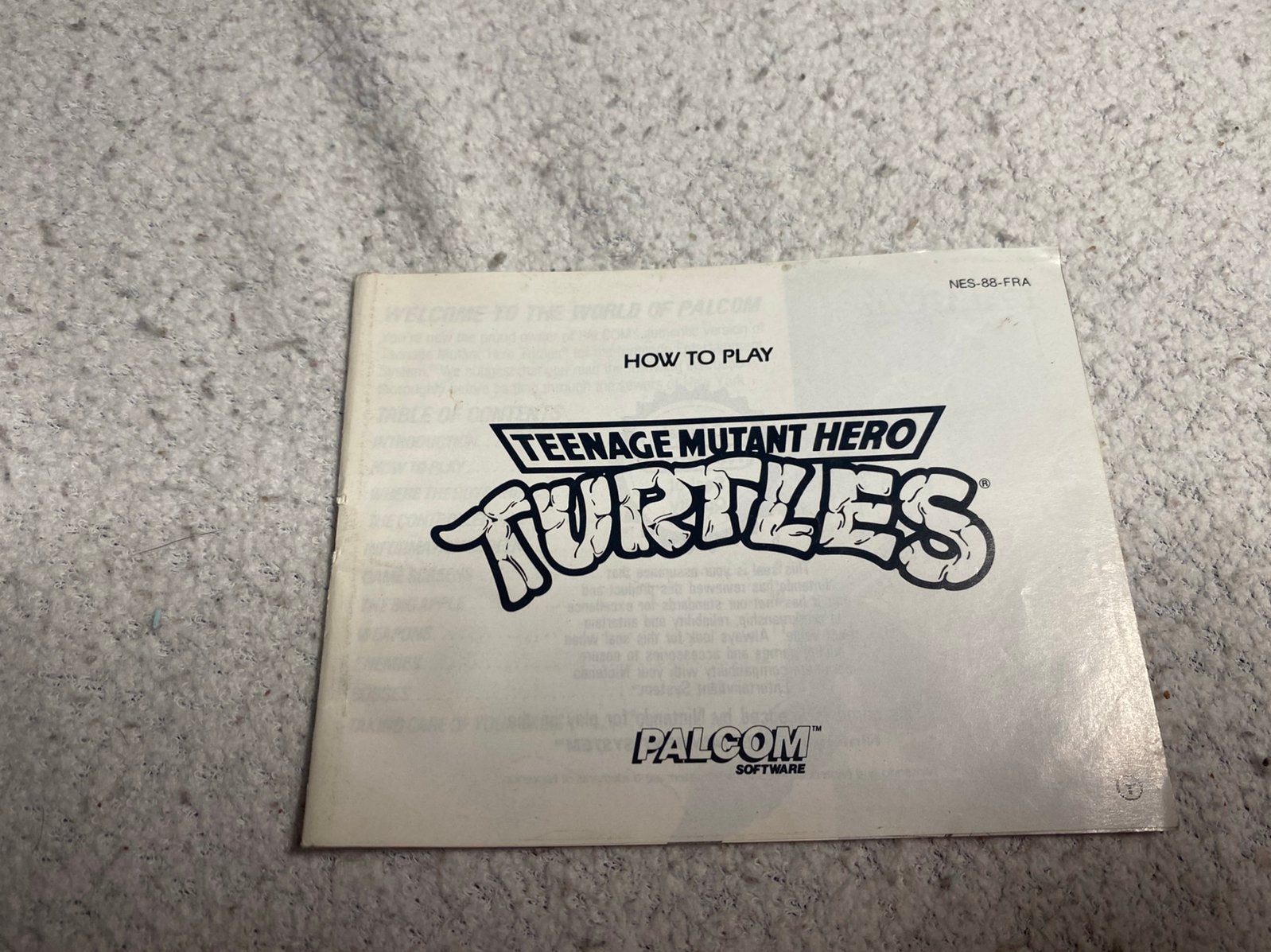 Boekje voor Teenage mutant hero Turtles voor de NES., Spelcomputers en Games, Games | Nintendo NES, Avontuur en Actie, Gebruikt
