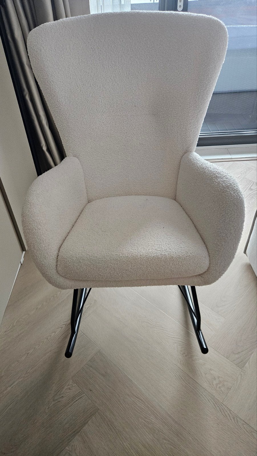 Tectake schommelstoel - ideaal voor babyvoeding, Ophalen, Modern, Comfortabel, Overige kleuren, Zo goed als nieuw