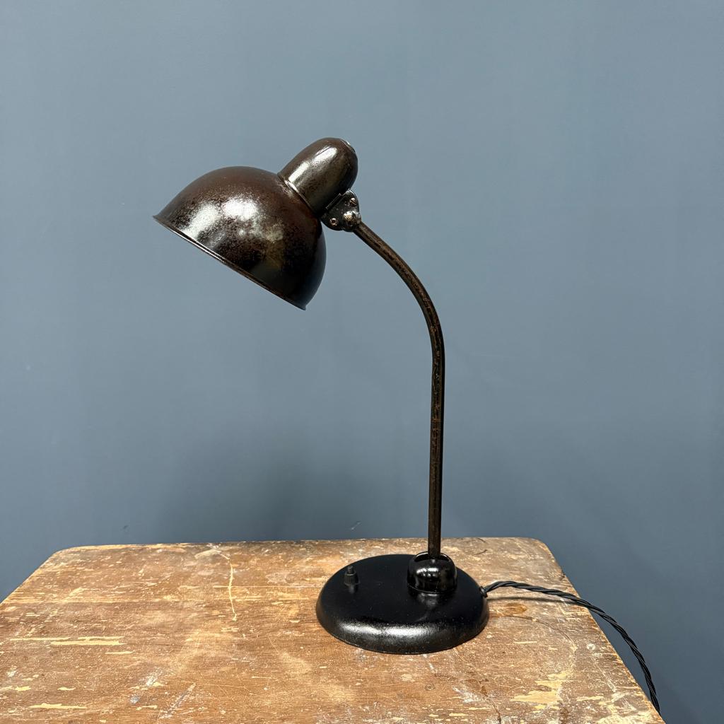 Ongemerkte zwarte Kaiser Idell bureaulamp lamp model 6551, Ophalen of Verzenden