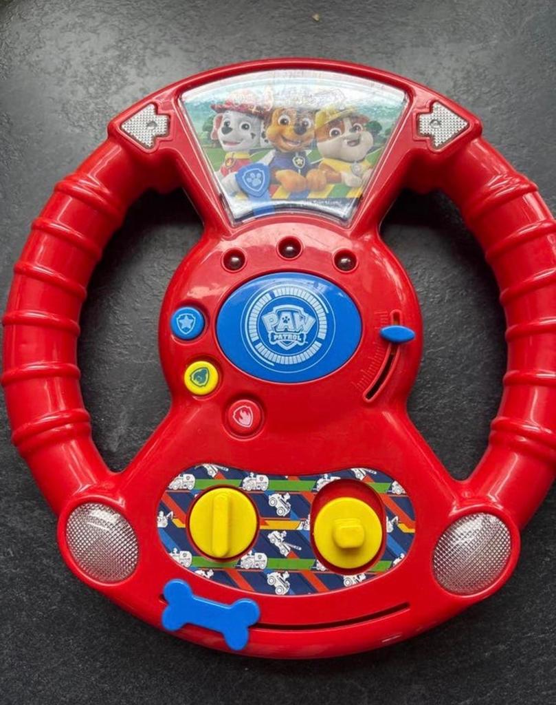 Paw Patrol Stuurwiel Speelgoed met Licht en Geluid, Ophalen of Verzenden, Zo goed als nieuw, Met licht