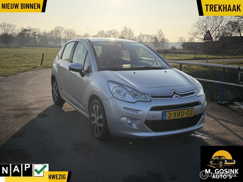 Citroen C3 1.0 VTi 74401 Km Nap Clima Trekhaak Apk, Voorwielaandrijving, Euro 5, 450 kg, Gebruikt