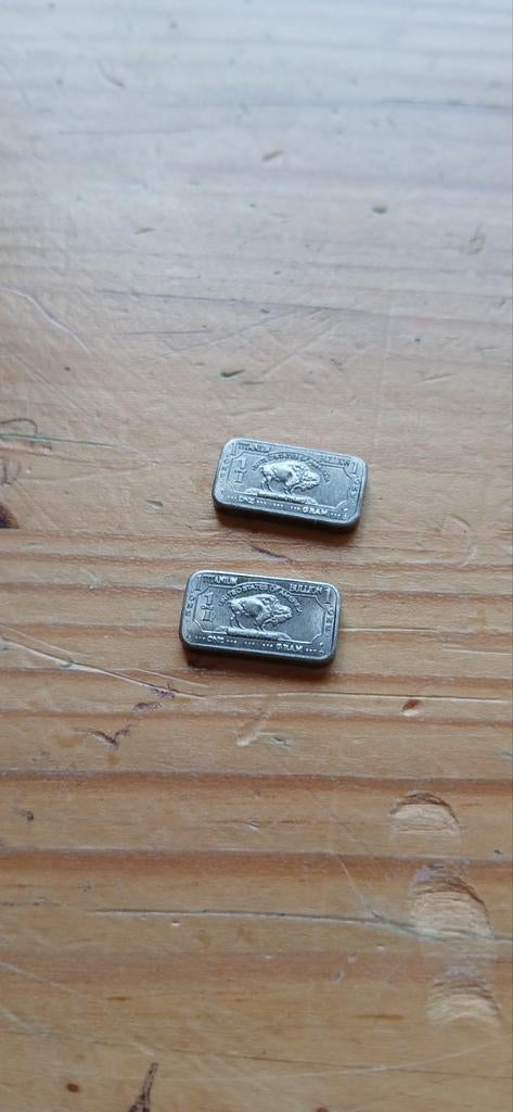 2x 1 gram titanium baren, Postzegels en Munten, Edelmetalen en Baren, Ophalen of Verzenden