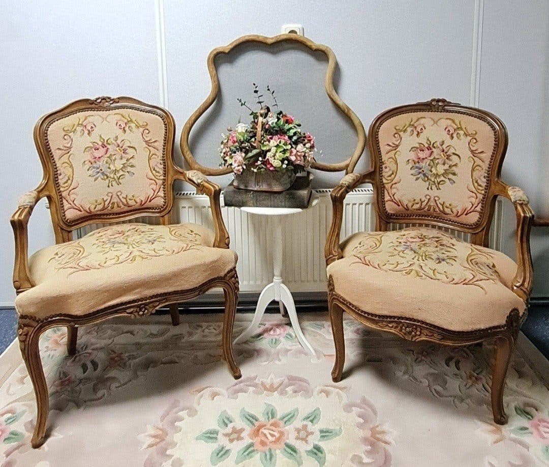 Bijzondere set klassieke/gobelin stoelen, Ophalen
