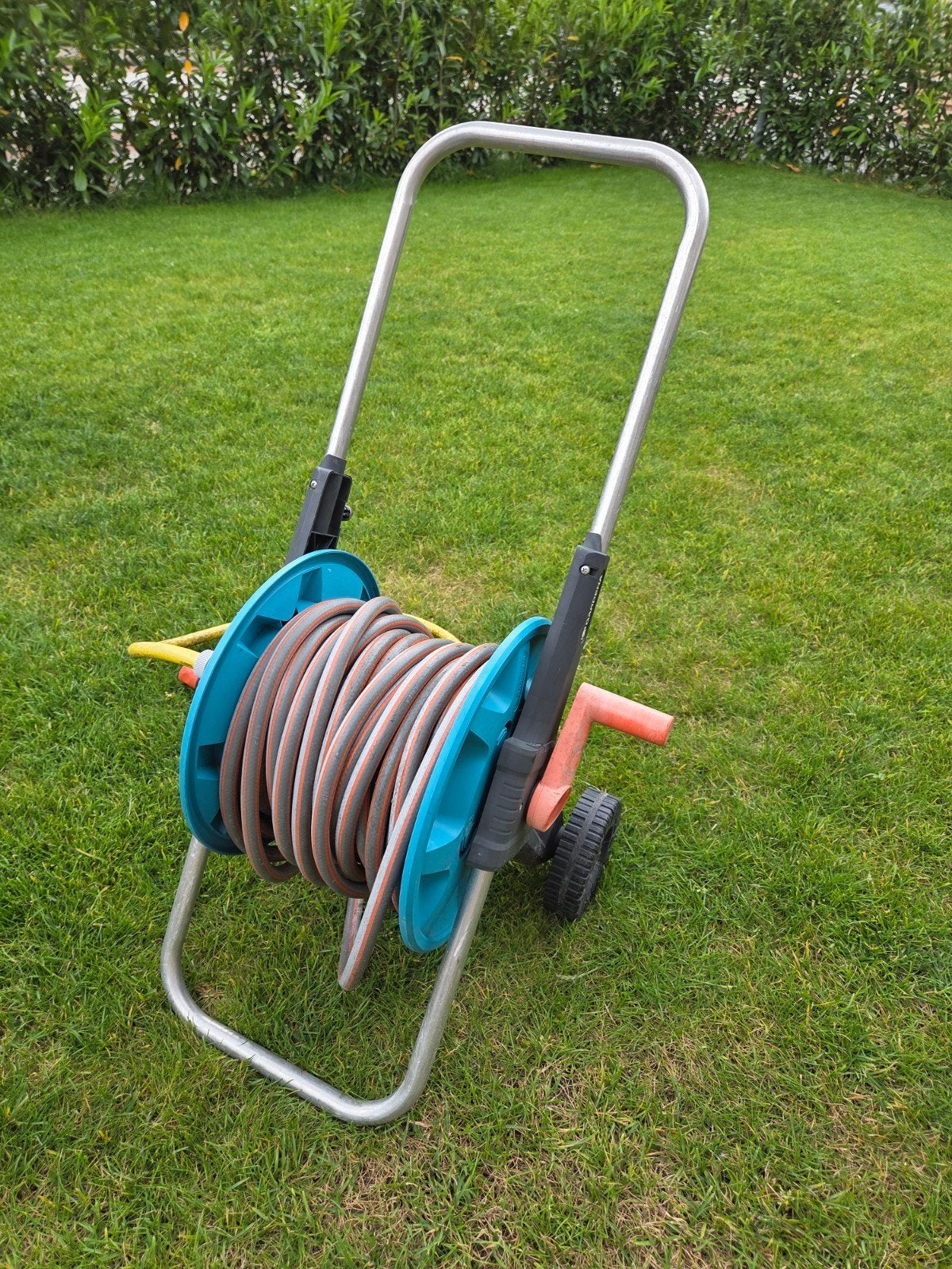 Gardena slangenwagen/tuinslang 20 meter, Ophalen, Gebruikt, Tuinslanghaspel