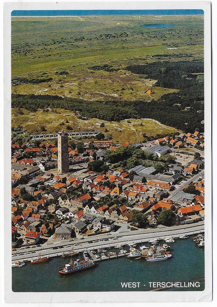 West Terschelling gelopen Ansichtkaart ( B2648 ), Ophalen of Verzenden, 1980 tot heden, Gelopen, Waddeneilanden