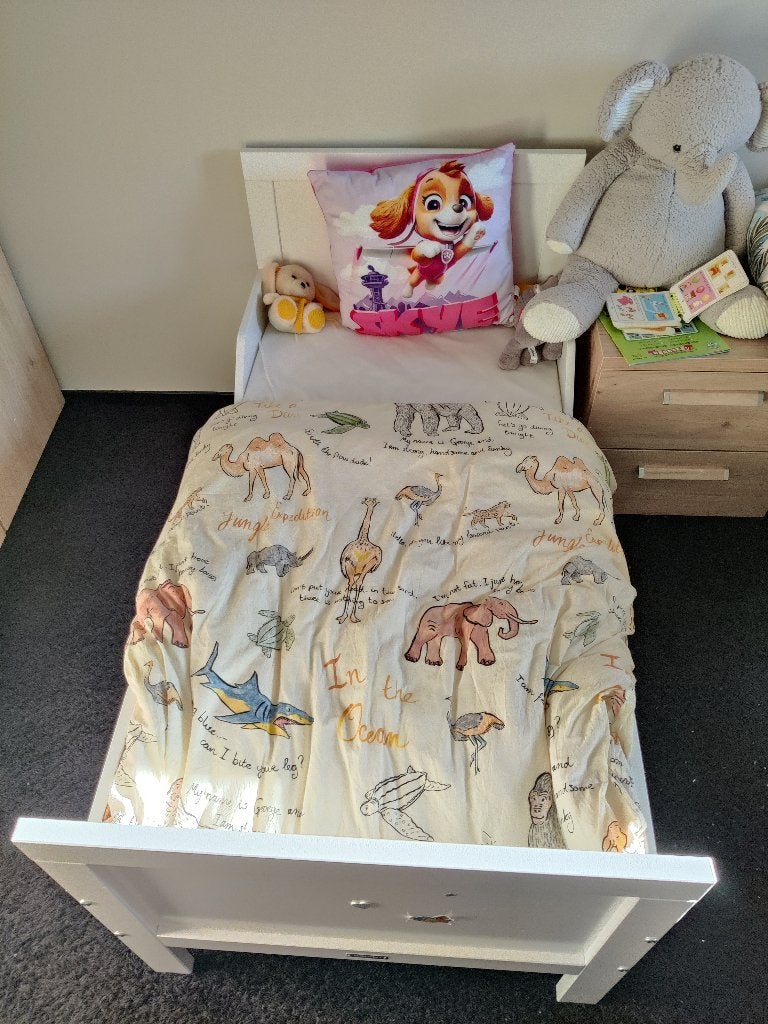 Kinderbedje, 70 tot 85 cm, 140 tot 160 cm, Zo goed als nieuw, Ophalen