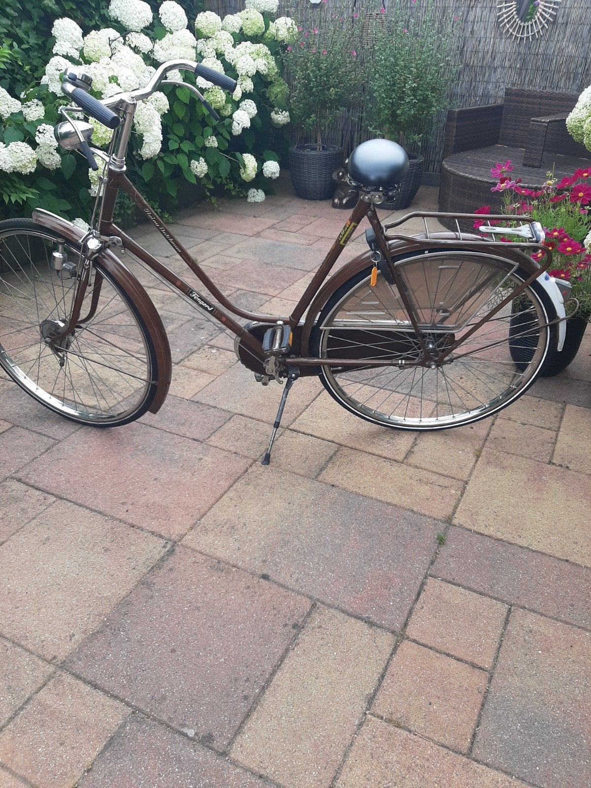 damesfiets, Ophalen, Gebruikt, Terugtraprem, Fongers