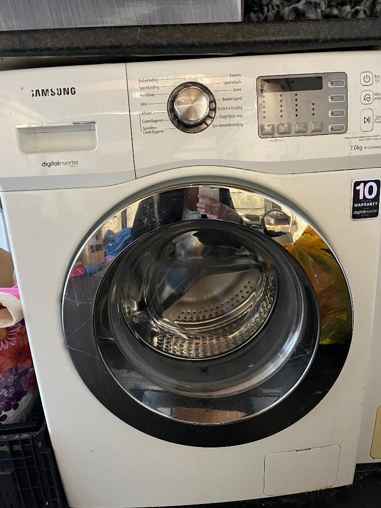 Samsung wasmachine, Ophalen, 1200 tot 1600 toeren, Gebruikt, 8 tot 10 kg