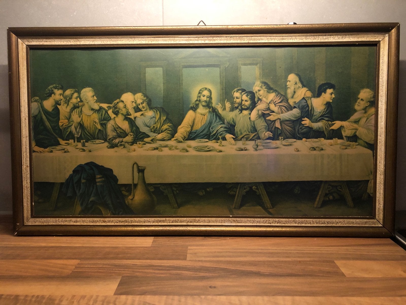 Het Laatste Avondmaal - Klassieke Ingelijste Print, Portret of Personen, Ophalen of Verzenden, Klassiek, Print