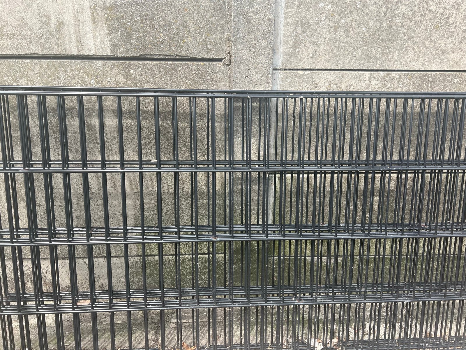 Dubbelstaafmat ijzeren hekwerk - Ongebruikt, Tuin en Terras, Tuinhekken en Hekwerk, Ophalen, Zo goed als nieuw, IJzer, Dubbelstaafmat hekwerk