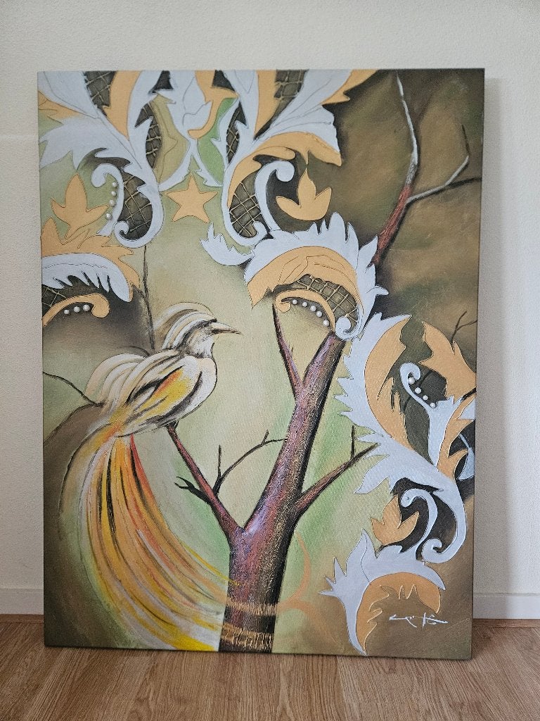 Schilderij, Ophalen, Doek, Handgeschilderd, Gemengde techniek