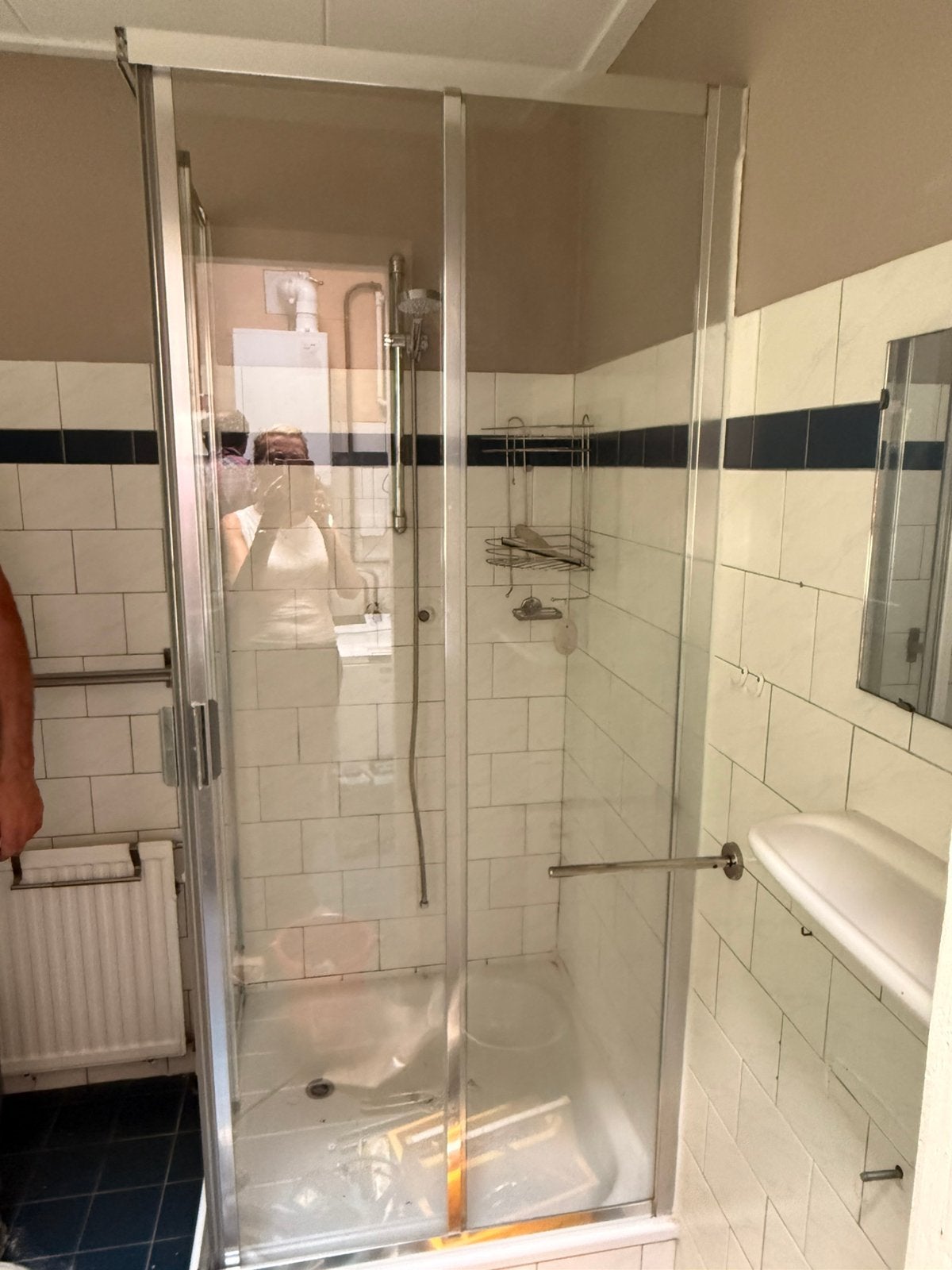 Douchecabine met douchestang/slang en kraan, Ophalen, Gebruikt