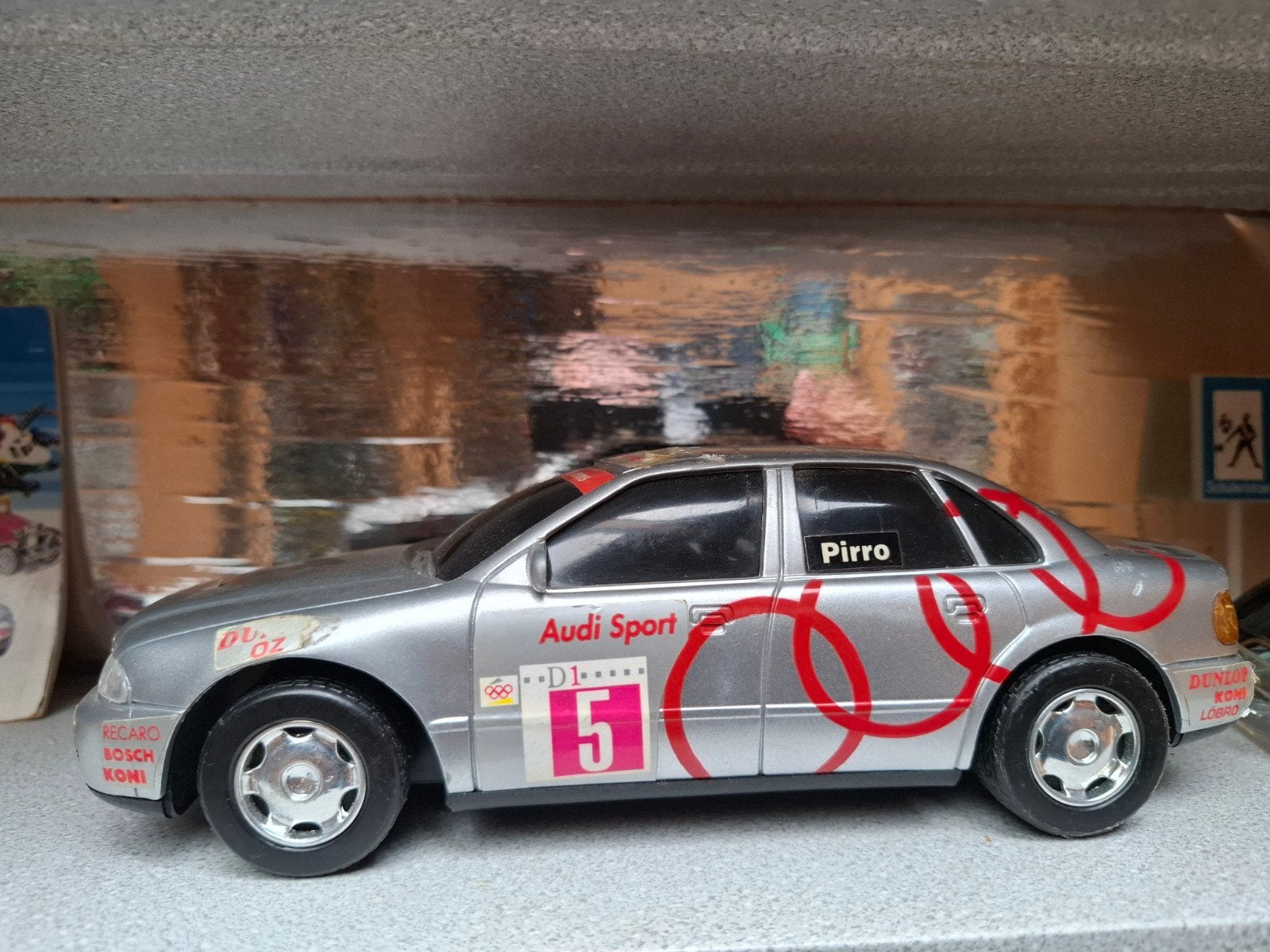 Audi Sport Rally Modelauto - Zilver, Hobby en Vrije tijd, Modelauto's | 1:18, Ophalen of Verzenden, Gebruikt, Overige typen