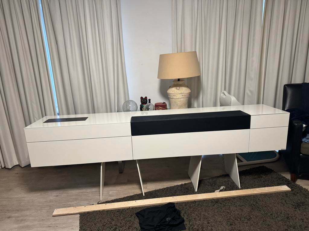 Artyx AVS 260 TV-meubel / Dressoir - Hoogglans Wit, Ophalen, Gebruikt, 200 cm of meer, Minder dan 100 cm