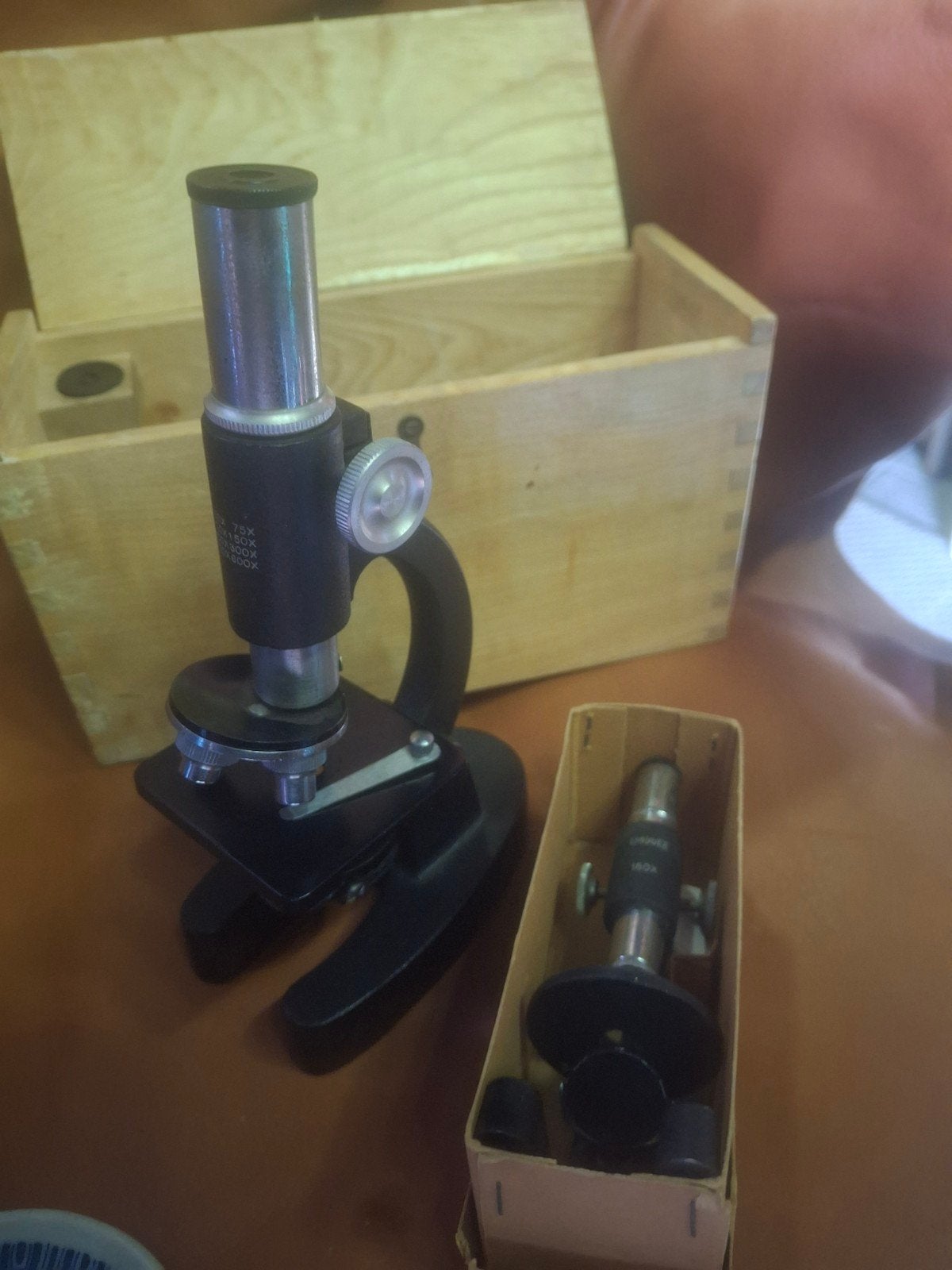 Vintage microscopen, Gebruikt, Biologische microscoop, Onbekend, Emhavee
