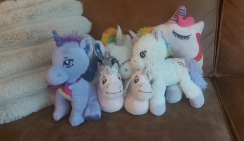 set knuffels Eenhoorns, Kinderen en Baby's, Ophalen of Verzenden, Zo goed als nieuw