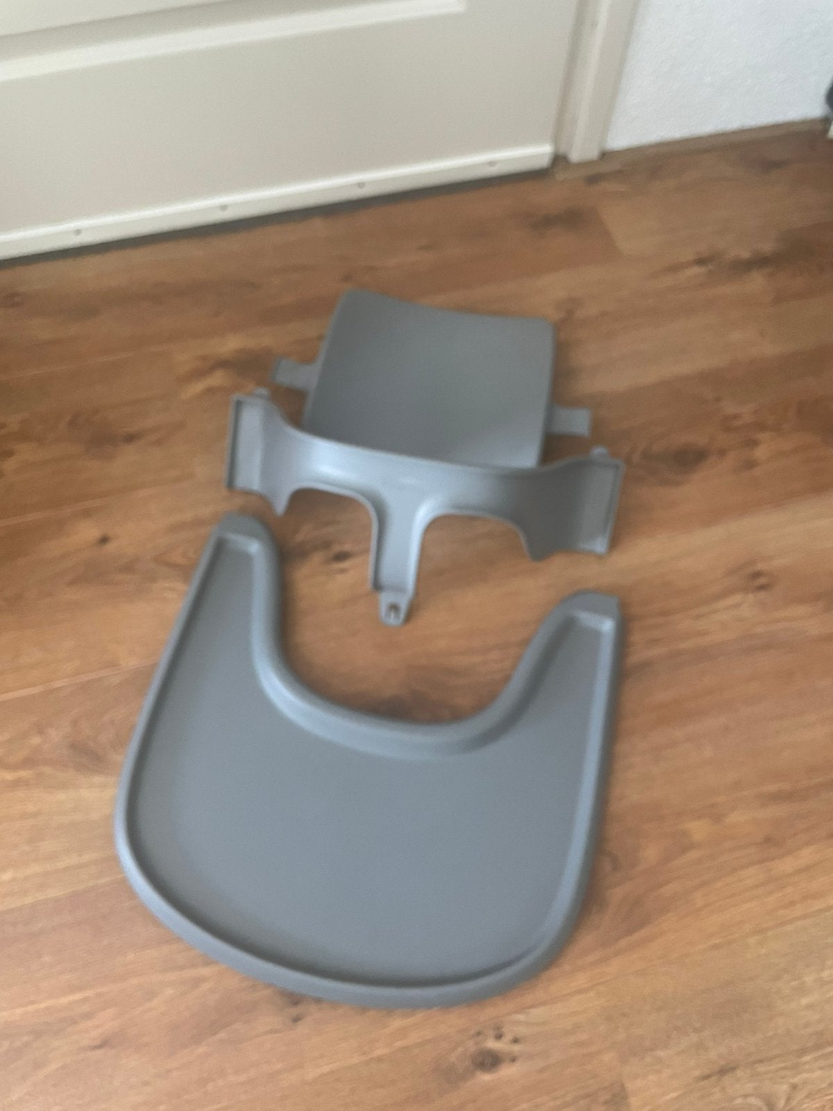 🩵 Storm Grey Babyset & Eetblad Tray Stokke Tripp Trapp 🧡, Ophalen of Verzenden, Gebruikt, Meegroeistoel, Afneembaar eetblad